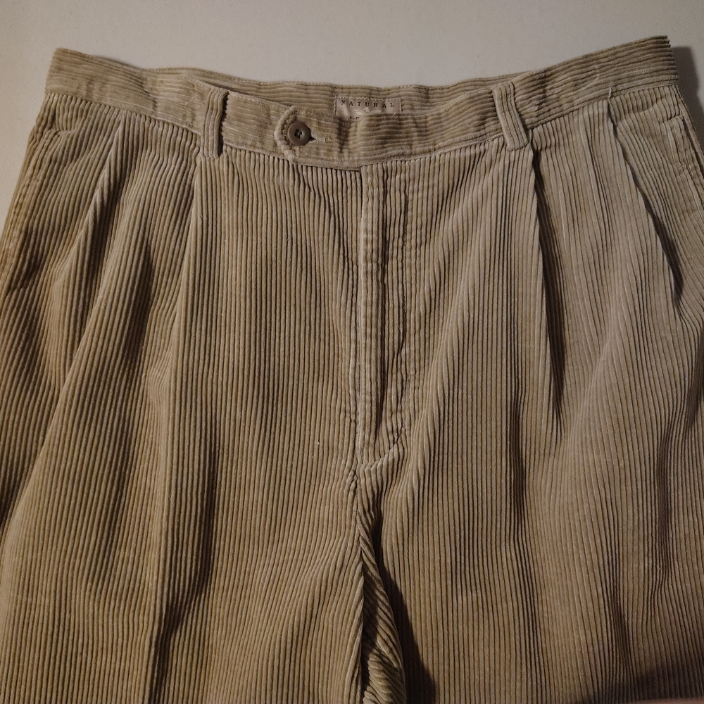 Men's Classic Tan Corduroy Trousers - Picture 2 of 8